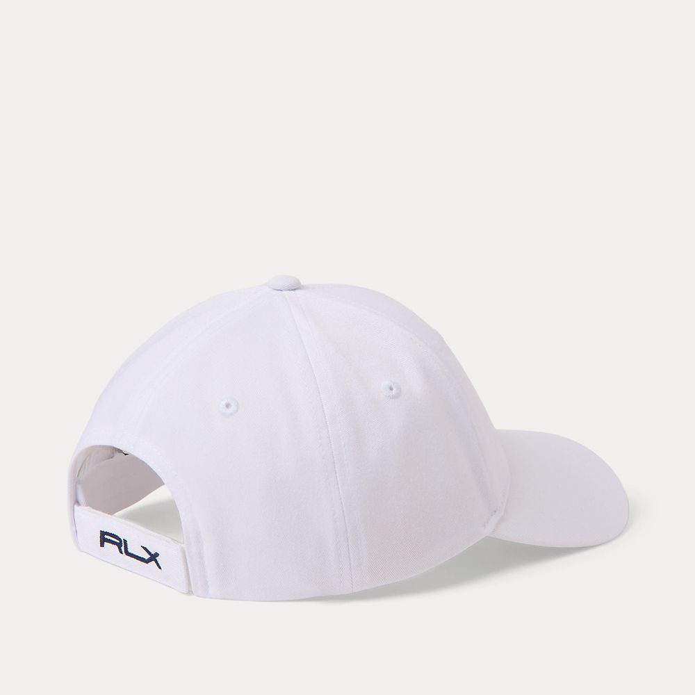 RLX Signature Pony Twill Sports Caps Hvit