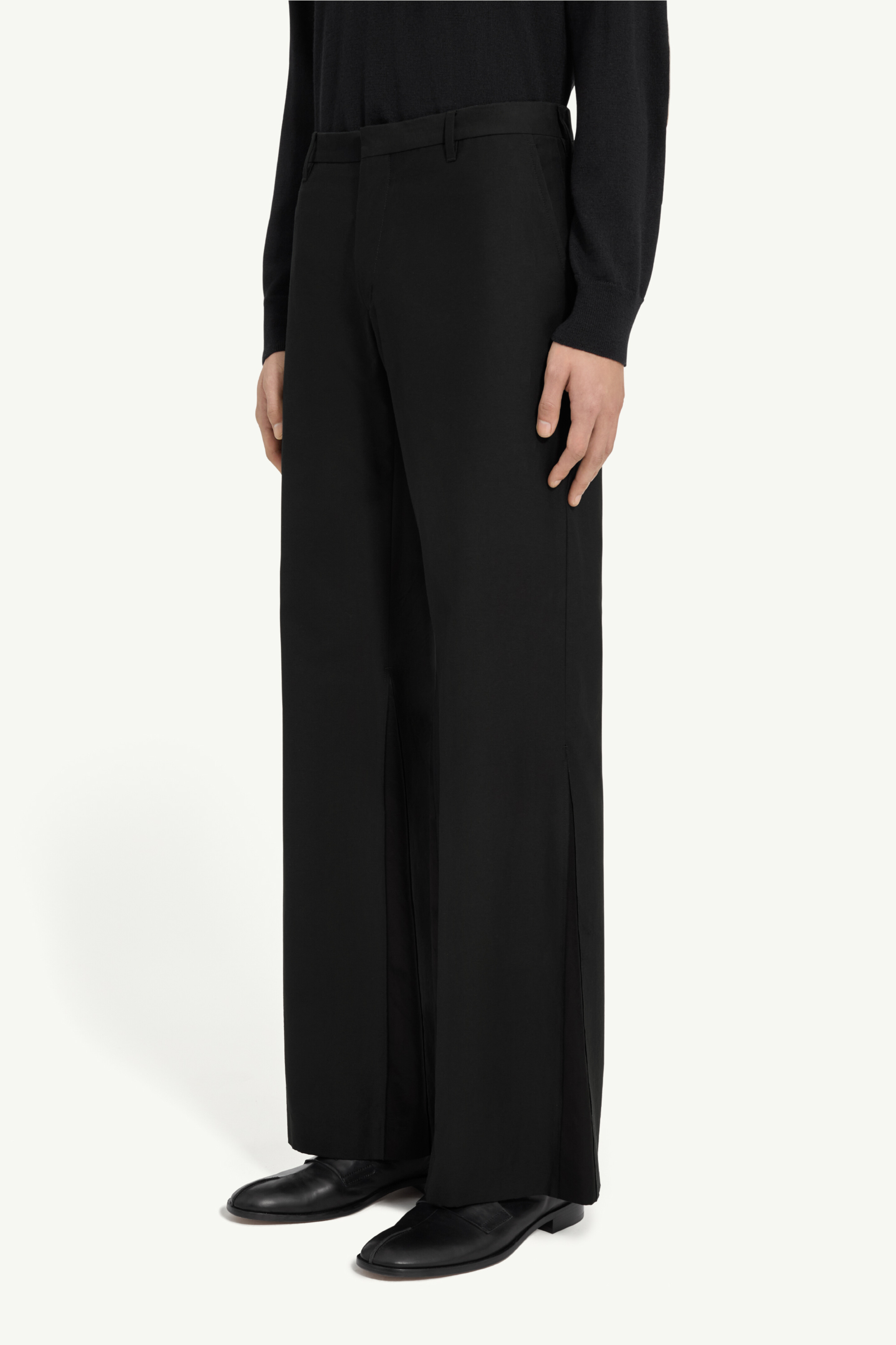 Pantalon évasé en coton-viscose pour homme | MM6