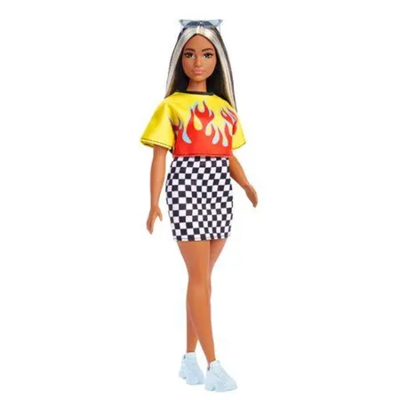 Barbie Fashionistas Puppe, kurvig, lange Haare mit Strähnchen