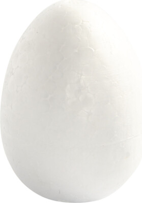 Æg - H 8 CM - Hvid - 5 Stk