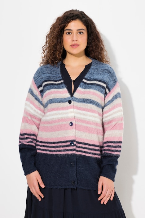 Strickjacke, offenes Modell, Langarm