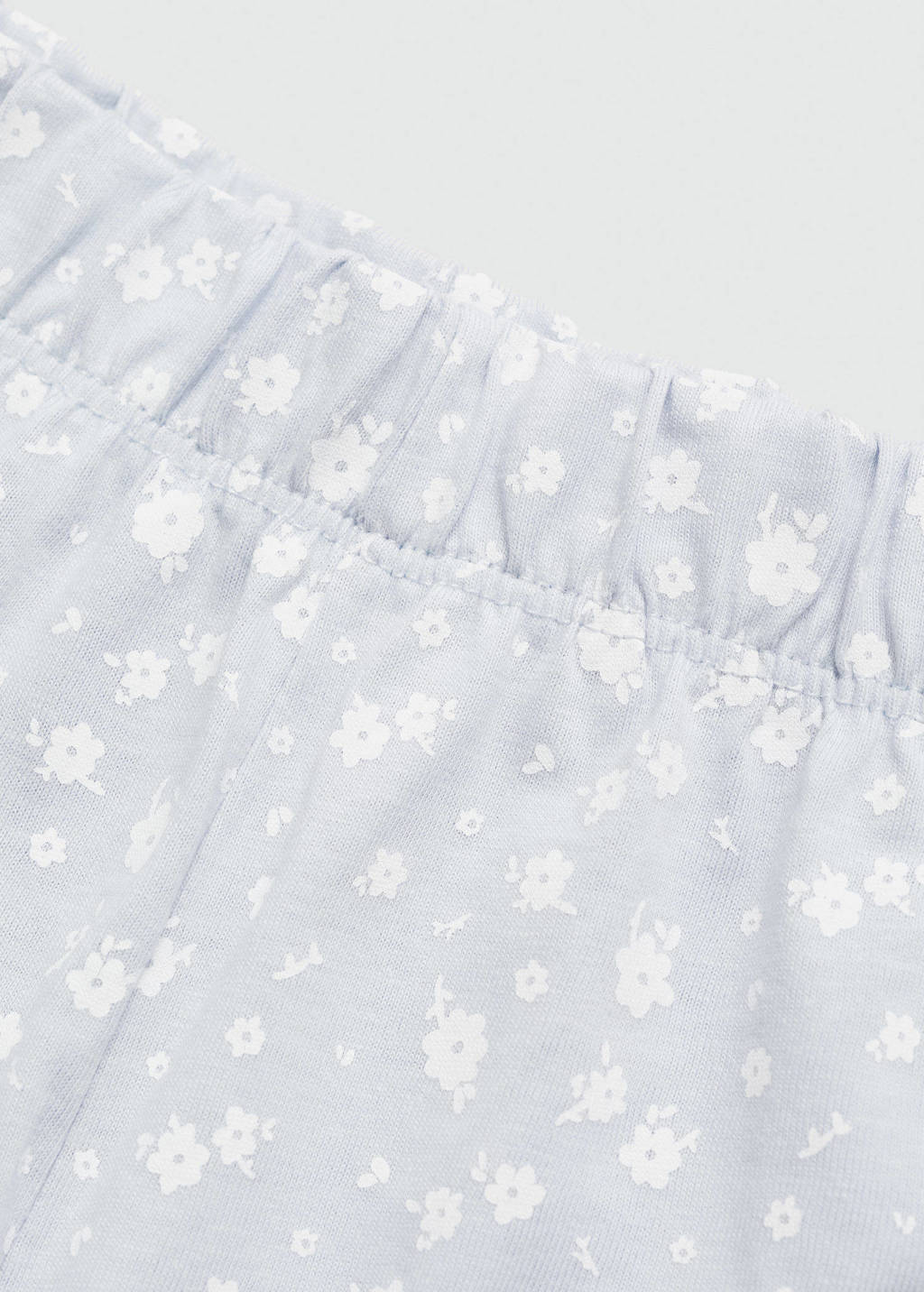 Mango Kids pyjama lichtblauw/wit