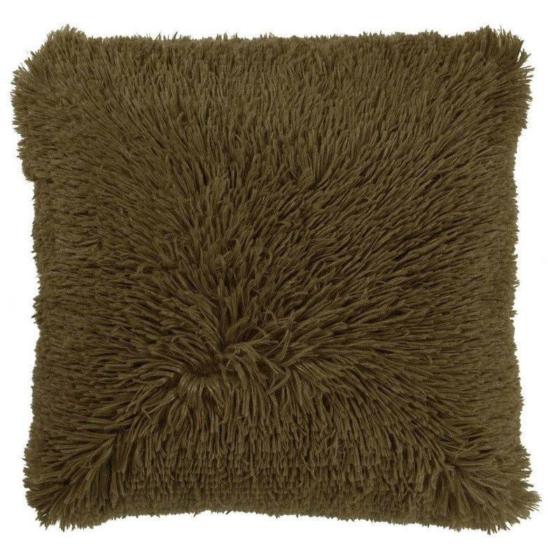 Dutch Decor sierkussen Fluffy - 45x45 cm Military Olive