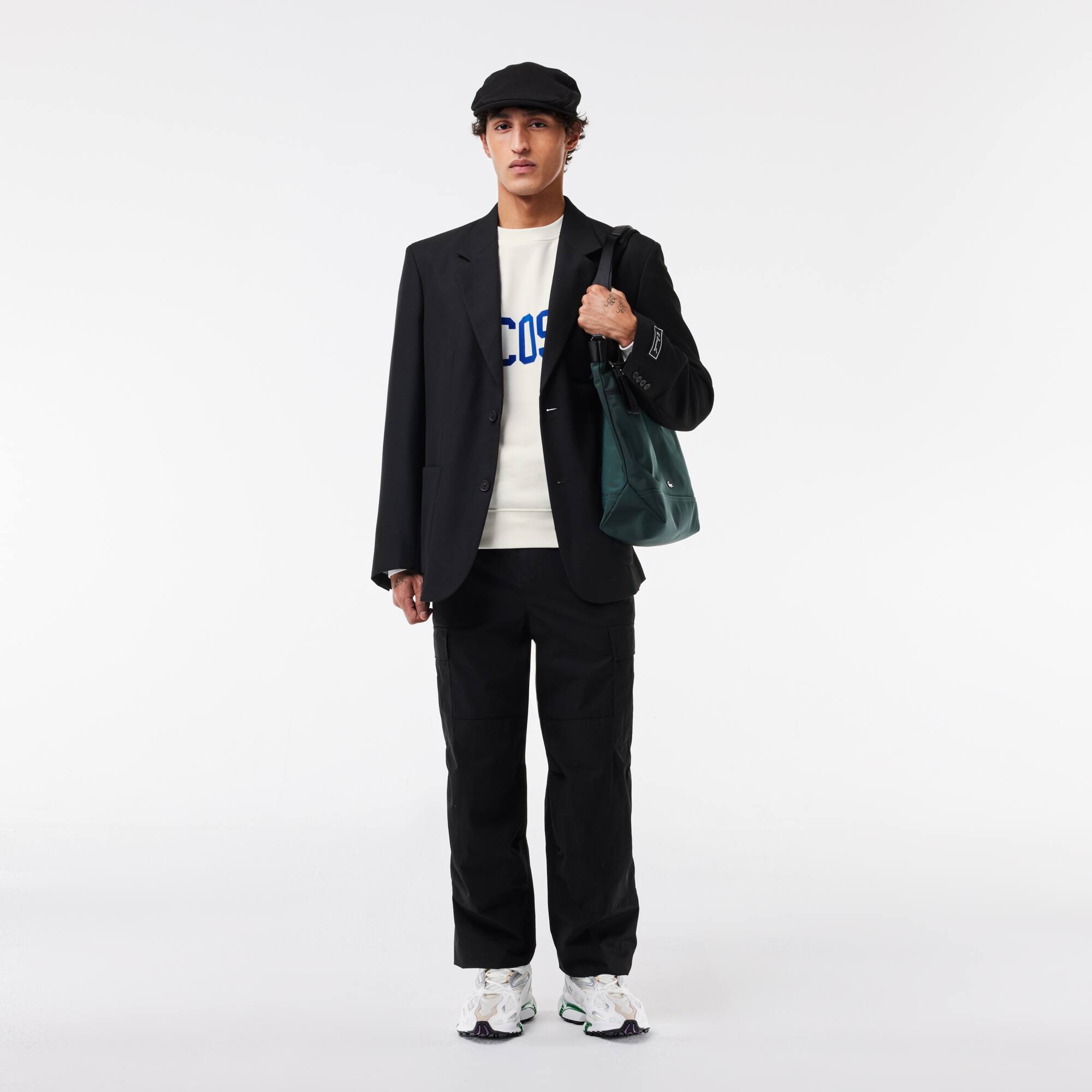 Sweatshirt Jogger en molleton floqué Lacoste Sweatshirts - Blanc - Lacoste - Homme