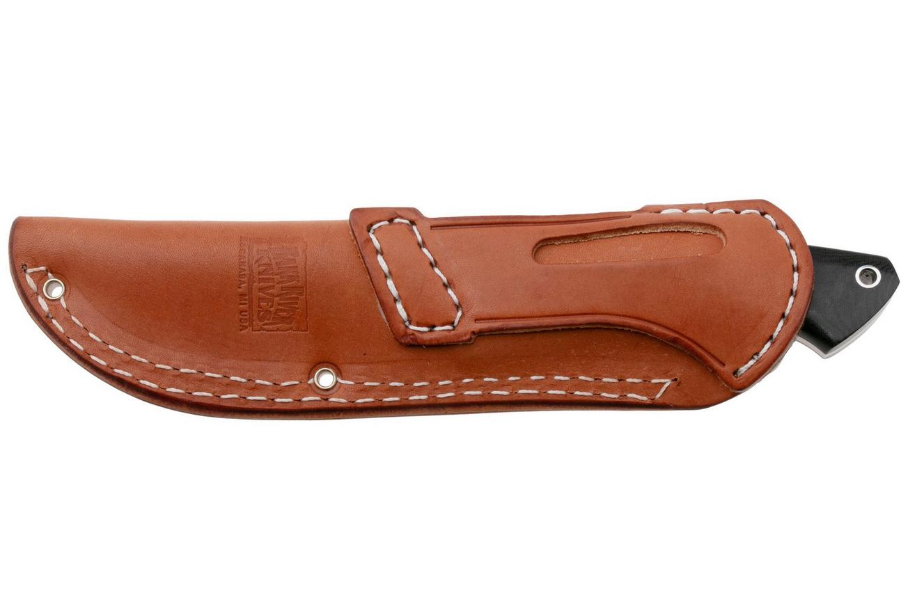 Bark River Classic Semi Skinner BR-02-182-021 CPM MagnaCut, Black Linen Micarta, bushcraftmes