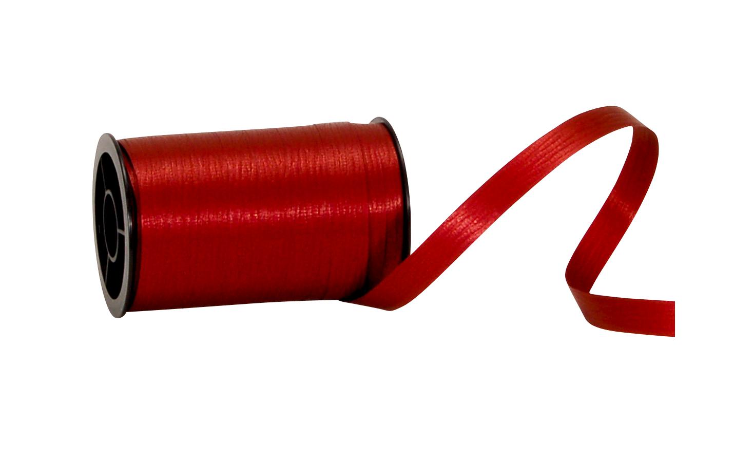 Geschenkband Poly Matt 10 mm x 20 m, BordeauxKräuselband für Geschenke