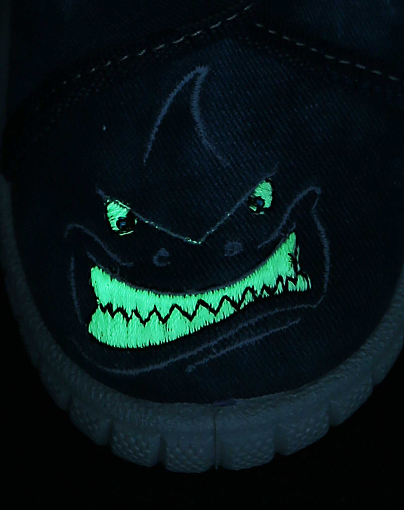 Klett-Hausschuhe BILL – GLOW IN THE DARK in jeansblau