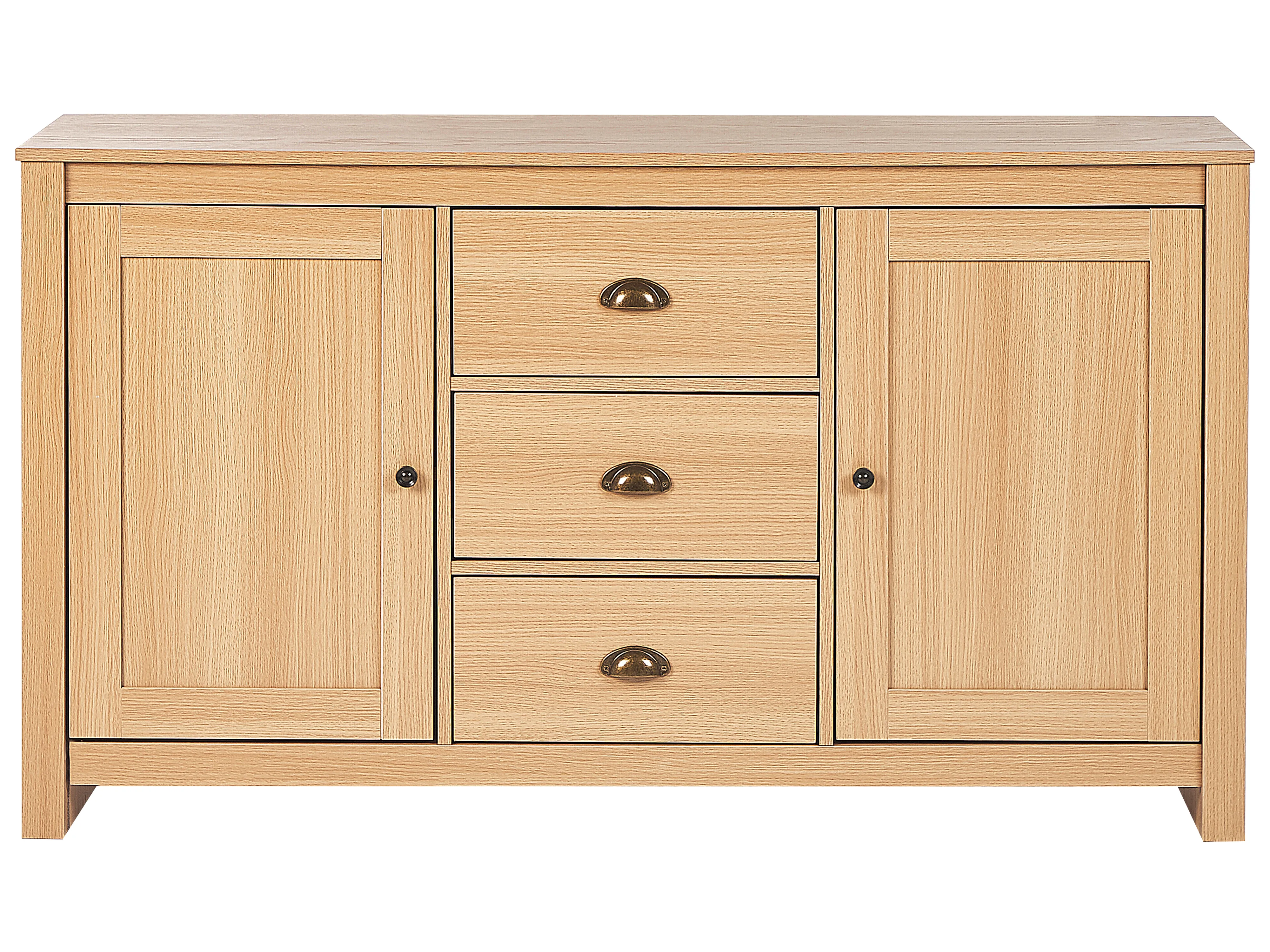 Dressoir met 2 deuren LANSIN Lichtbruin