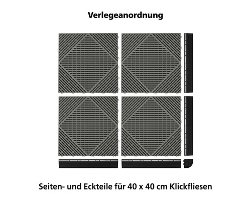florco® grip click tegel 40 x 40 cm, 6 stuks, wit