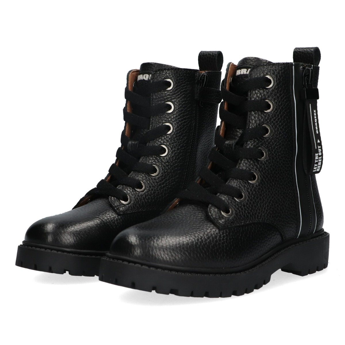 Belle Boot - Biker Boots Braqeez Zwart