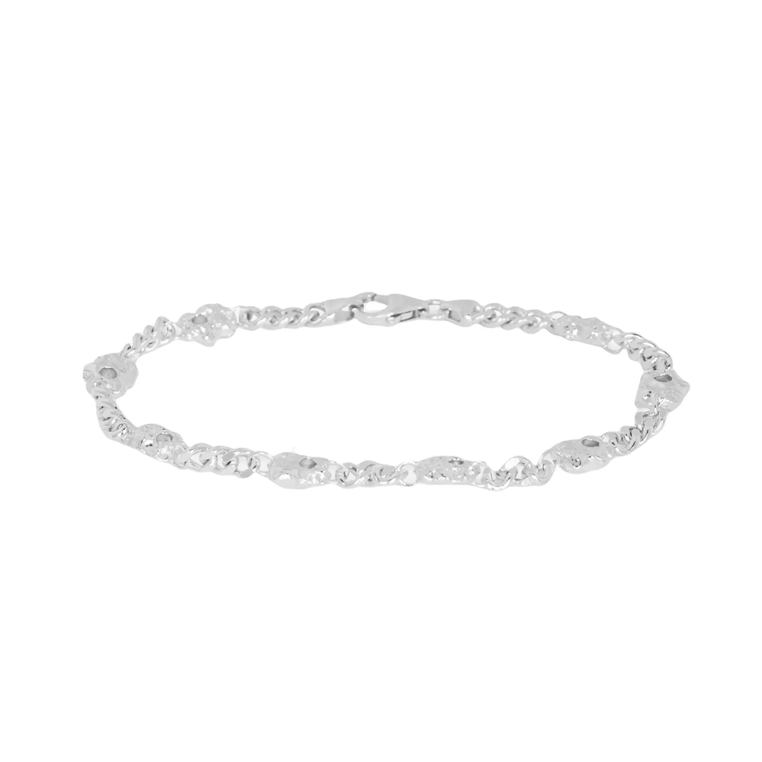 IX Studios Rock Curb Armbånd 22 kt. Sølv DMV0339SL