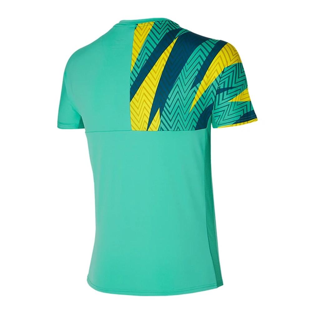 Mizuno T-shirt de Tennis Vert Homme Mizuno Tennis Shadow
