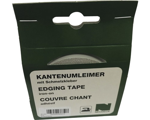 RVS grijze kantenband met smeltlijm 0,3x20x5000 mm