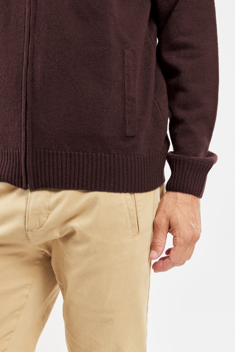 Gilet zippé - lambswool