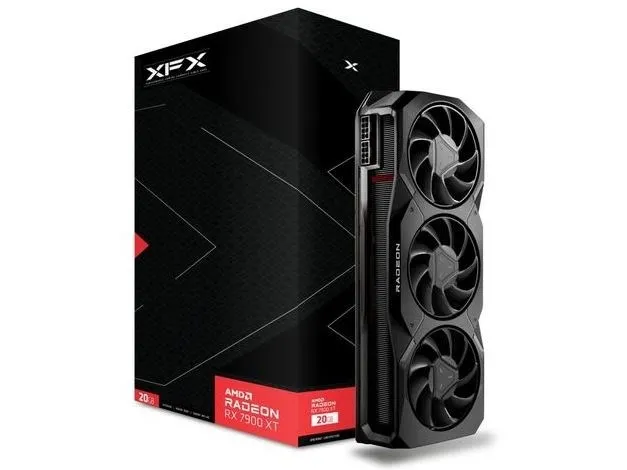 XFX Radeon RX 7900XT - Grafikkort - Radeon RX 7900 XT - 20 GB GDDR6 - PCIe 4.0 - HDMI, 2 x DisplayPort, USB-C - sort