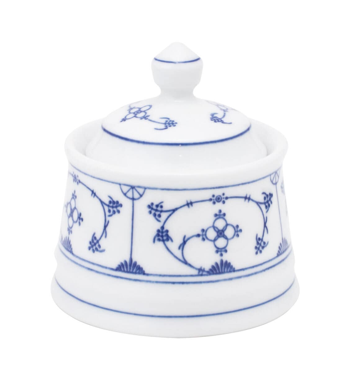 KAHLA Zuckerdose TRADITION BLAU SAKS 250 ml Weiß mit blauem Dekor