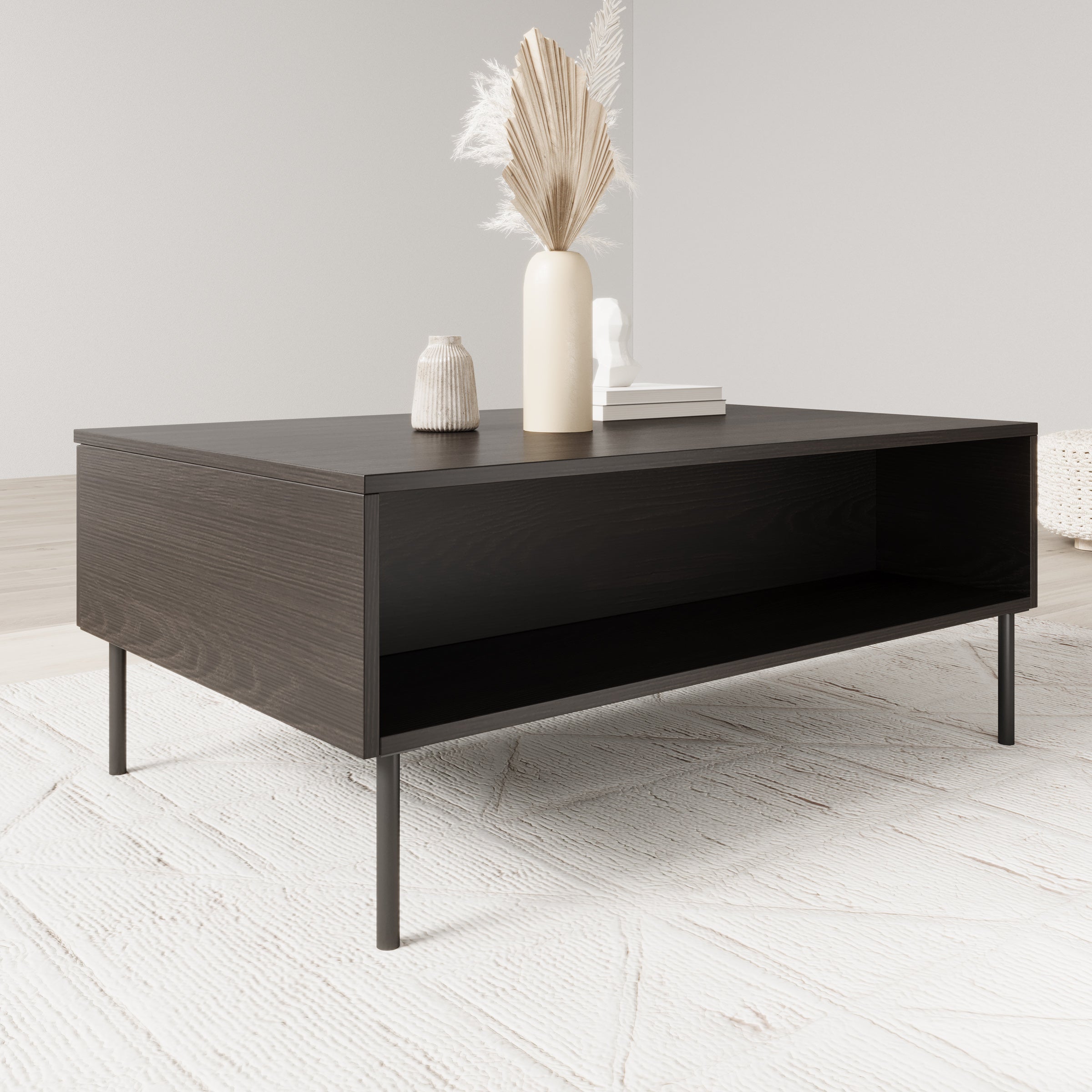 Monor - Salontafel - Zwart - 100x66x42 cm