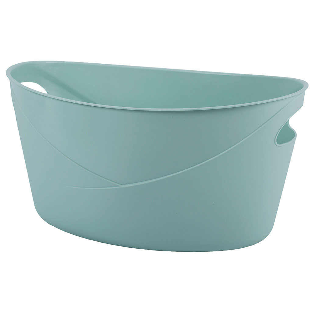Corbeille à linge FLORA verte 2L