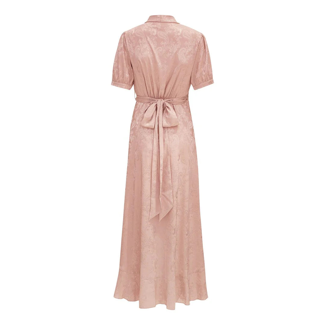 Karmamia Iris Dress rose jacquard
