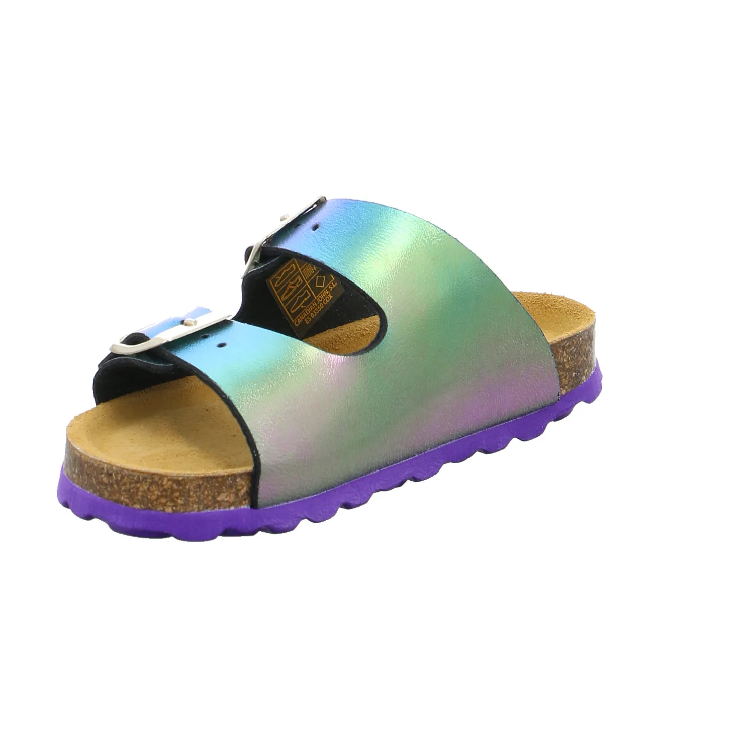 BIOLife Kinder-Pantolette Multicolor Lederimitat  Mädchen