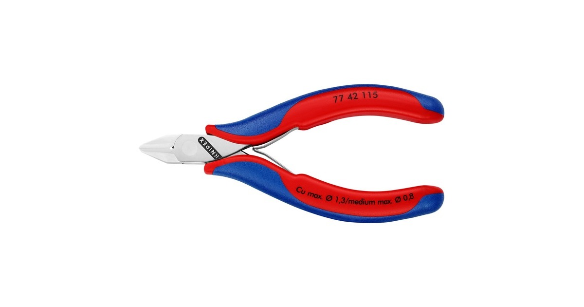 KNIPEX7-delige Etui 00 20 16 tangenset  (Rood/blauw)