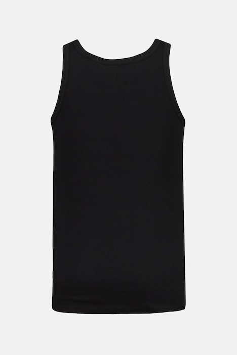 Tank Top, Rippe, ärmellos, bis 8XL