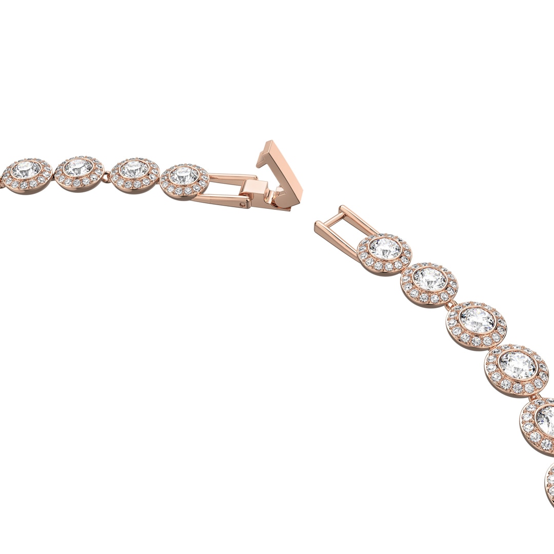 Swarovski Angelic Collier, weiss, Rosé vergoldet