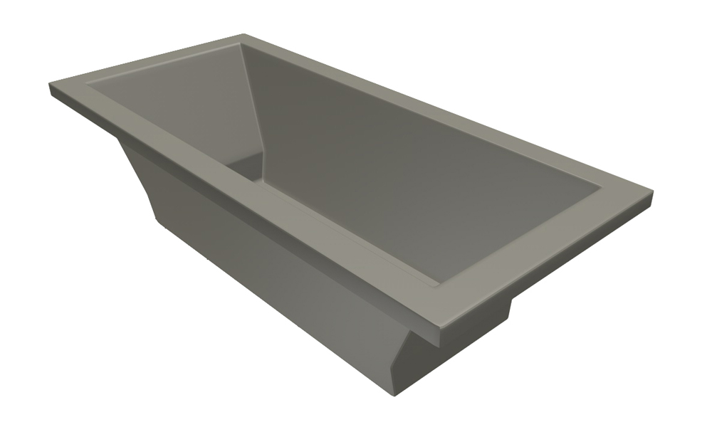 Xenz Society ligbad 180x80x50cm cement