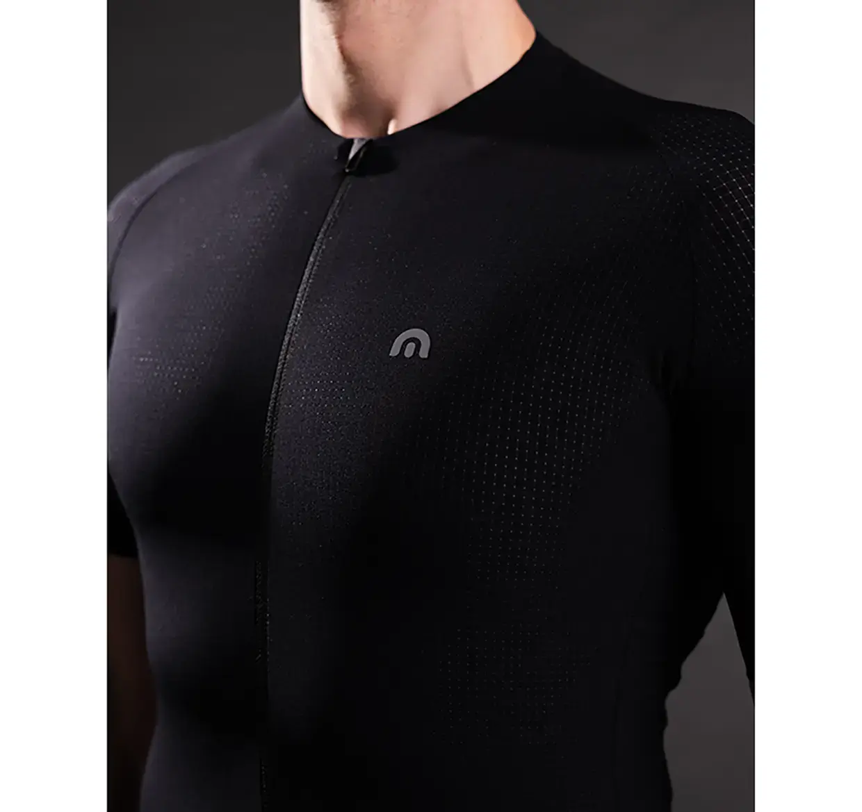 Megmeister Aero Woven Summer Fietsshirt korte Mouwen Zwart Heren