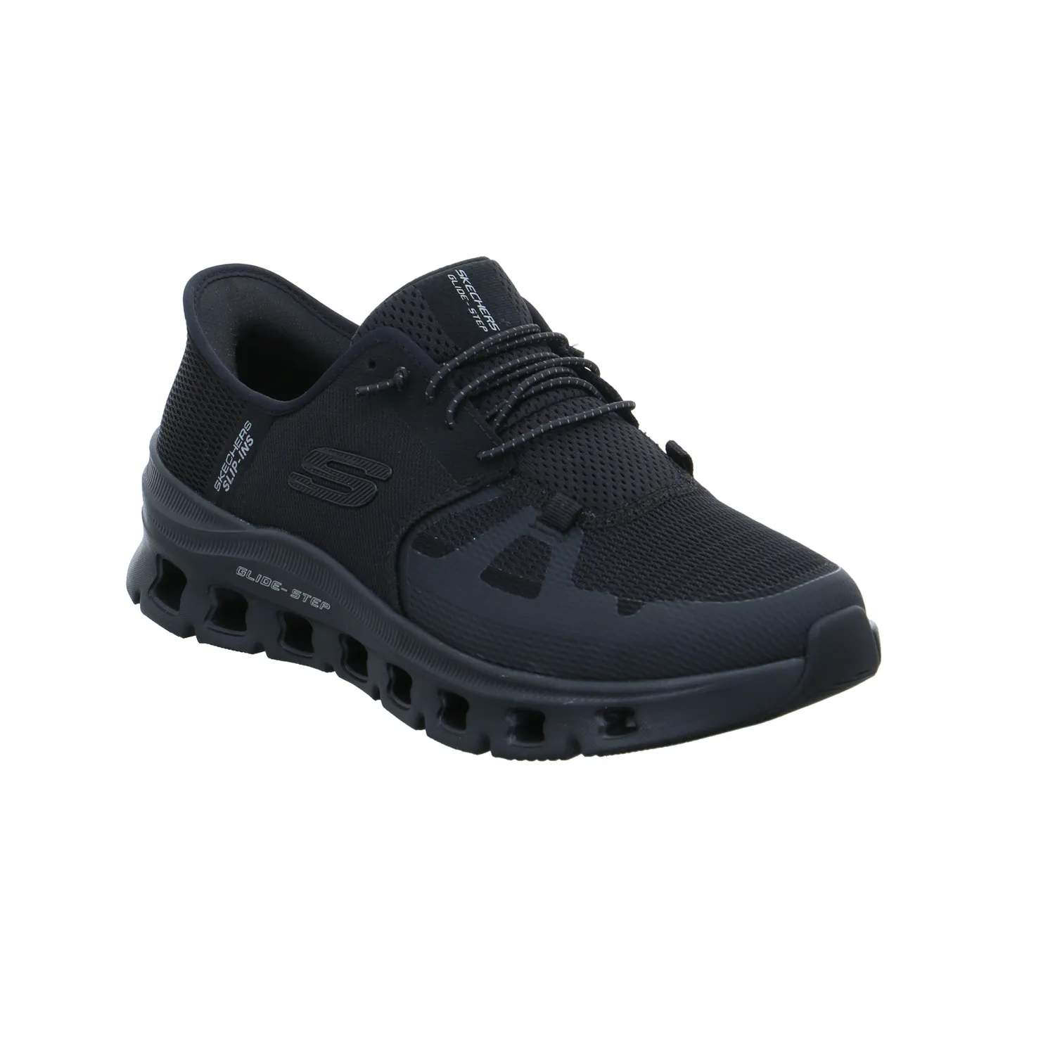SKECHERS Halbschuhe Sneaker Stoff Schwarz Synthetik