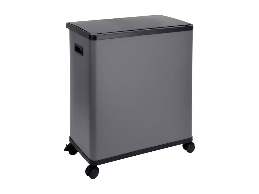 Poubelle double 60l avec seau intérieur