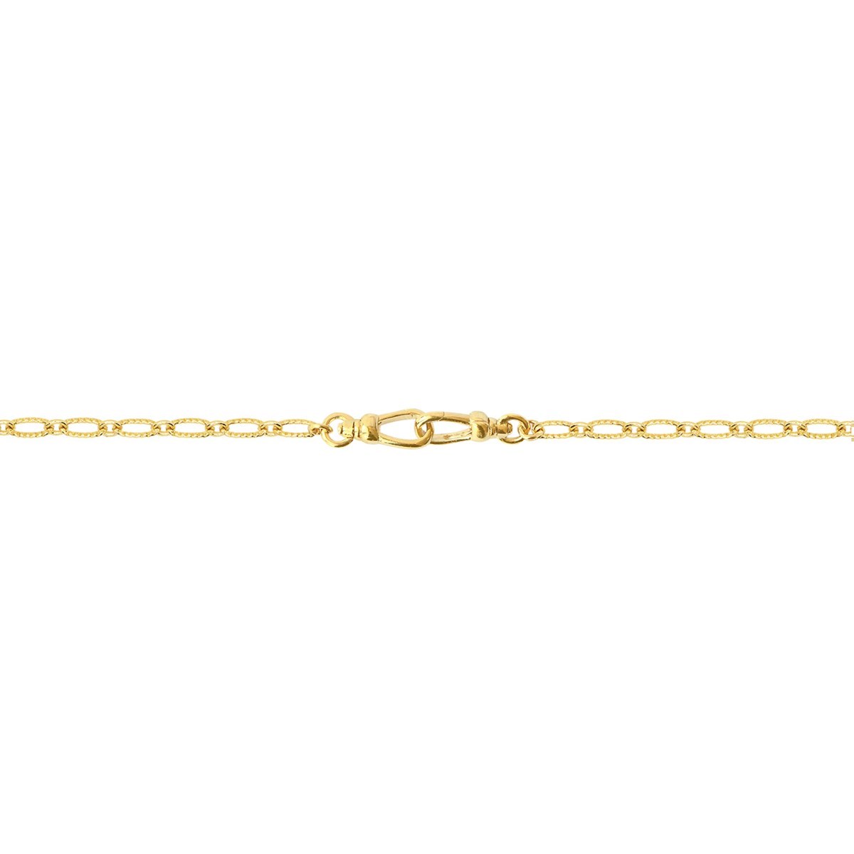 Bracelet pure laiton doré or fin 24K DOUBLE LOCK TORSADE