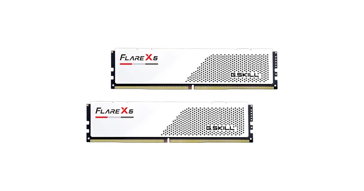 G.Skill32 GB DDR5-6000 (2x 16 GB) Kit werkgeheugen  (Wit, F5-6000J2836G16GX2-FX5W, Flare X5, AMD EXPO)