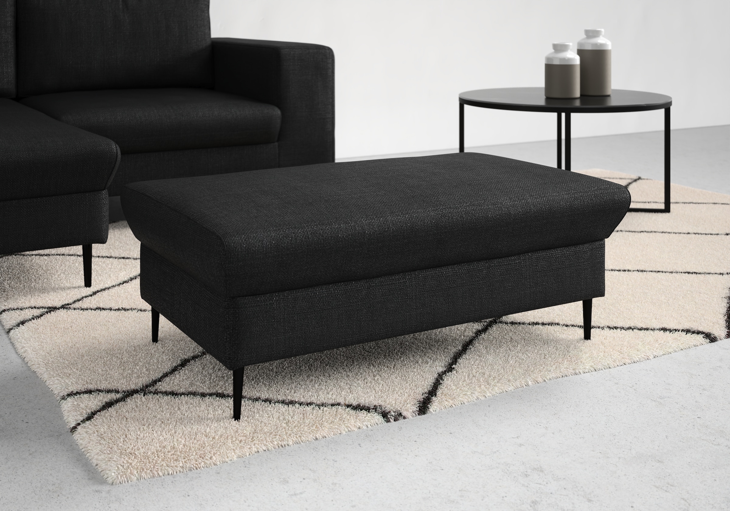 DOMO collection Sitzhocker »Modica« passend zur Serie, auch in Cord