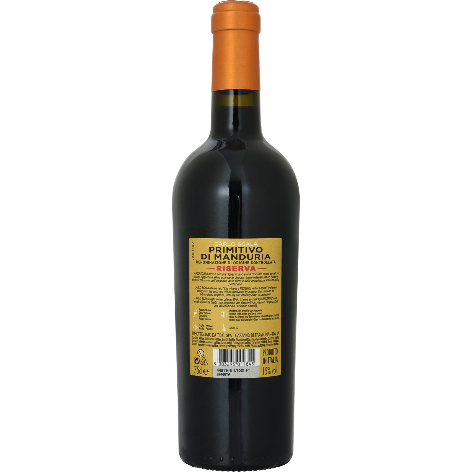 Primitivo di Manduria Riserva DOC 75 cl