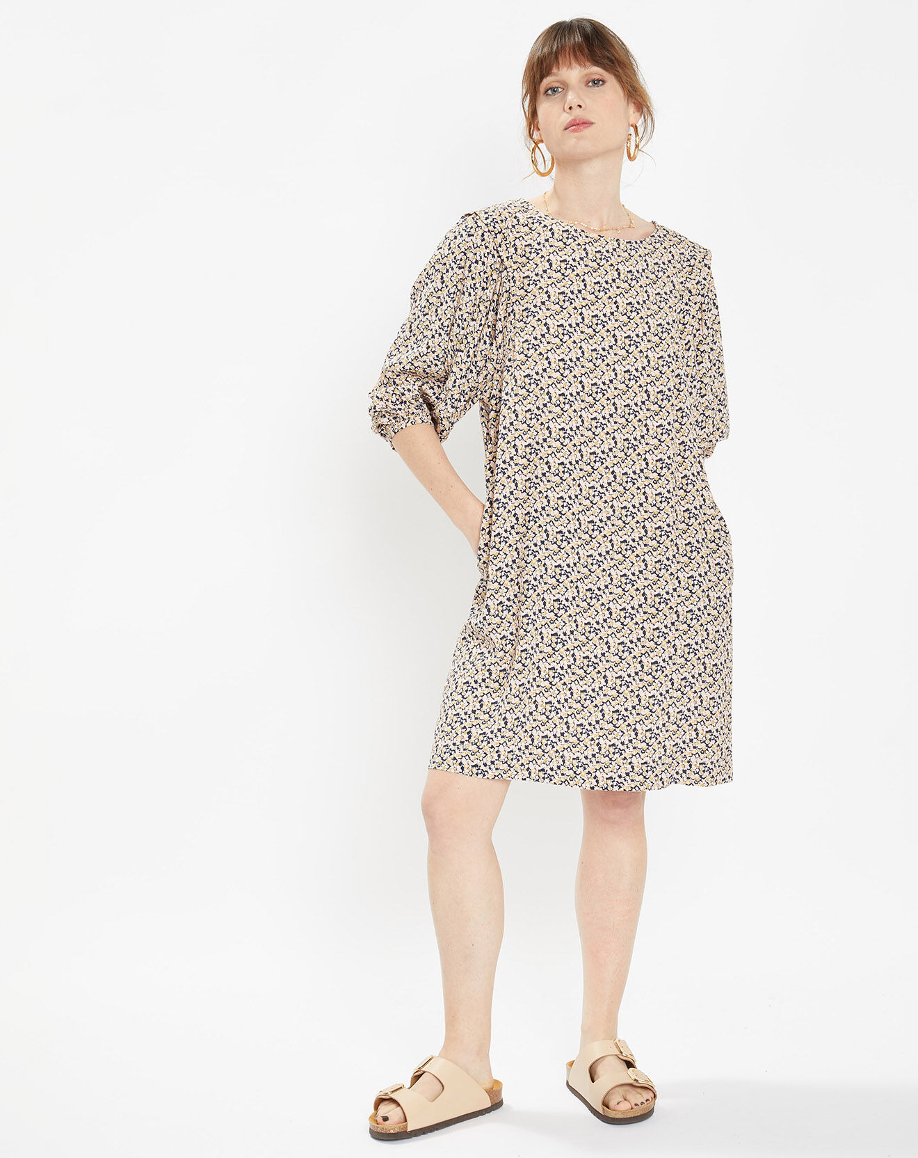 Galeries Lafayette Robe Magnolia multicolore
