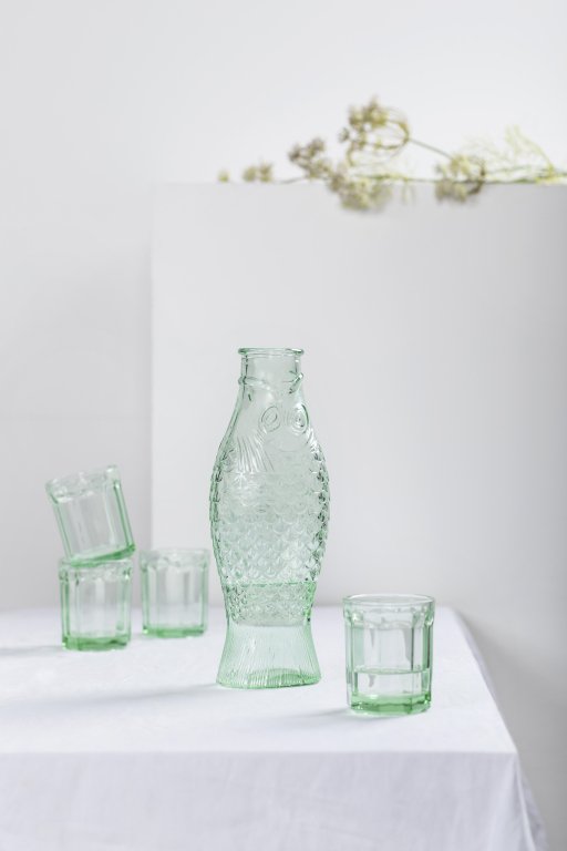 Serax Fish & Fish by Paola Navone glazen 22cl set van 4