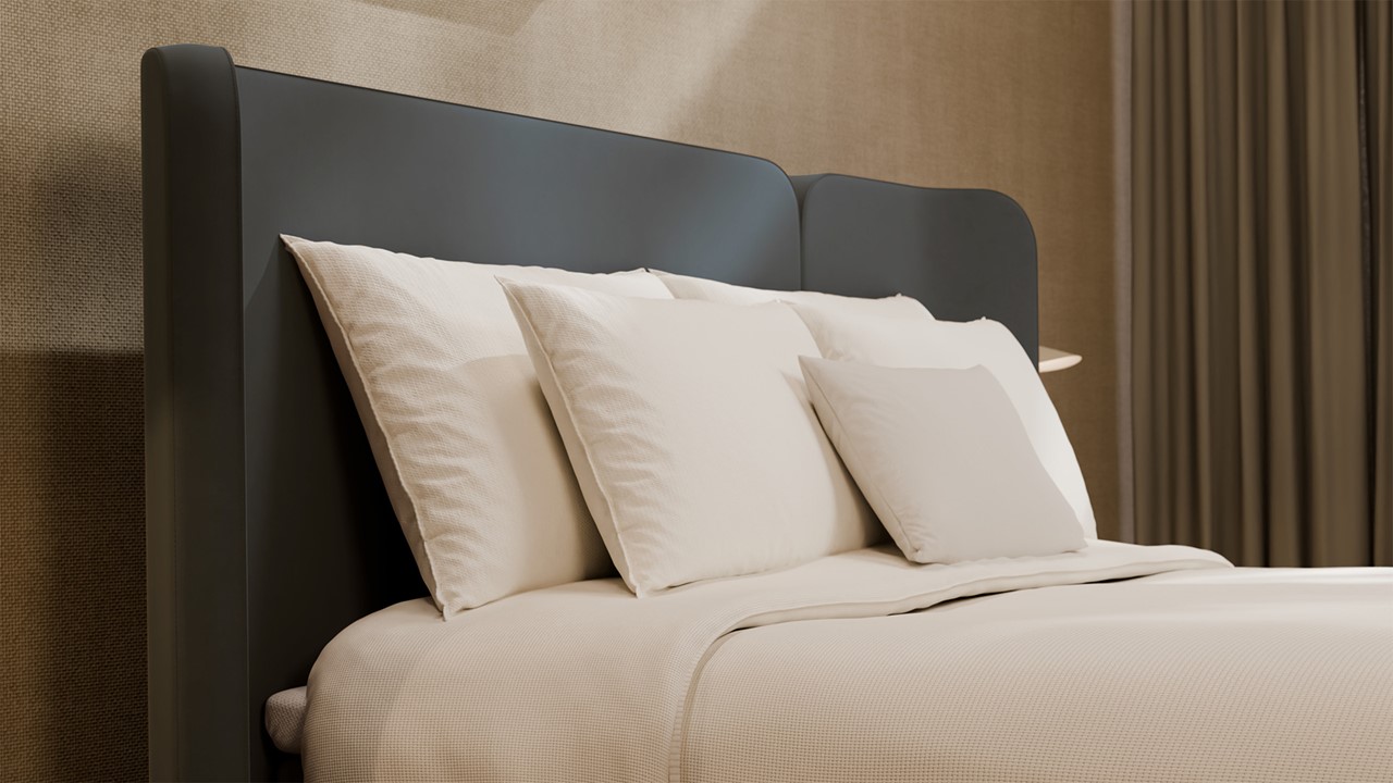 Boxspring Mesa - Warm wool anthracite