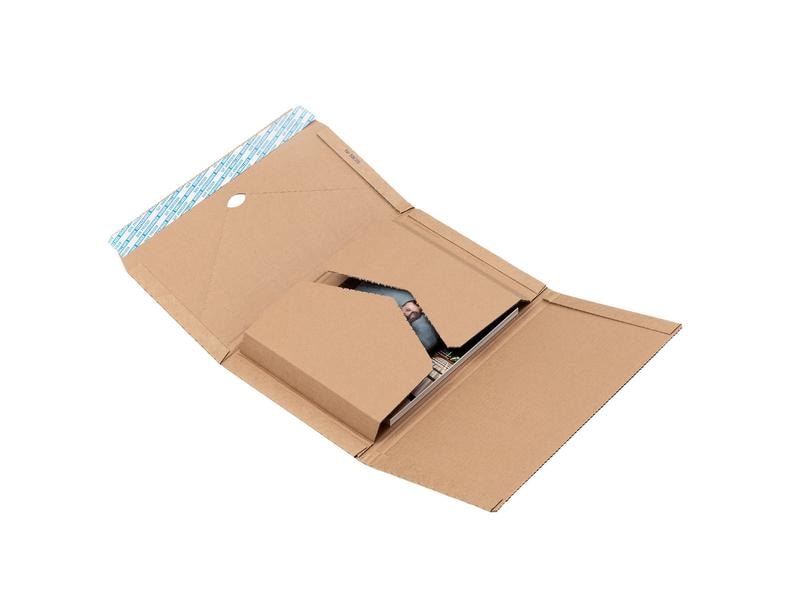 Brieger Versandkarton Höhenvariabel 33 x 27 x 0 - 8 cm Universalverpackung