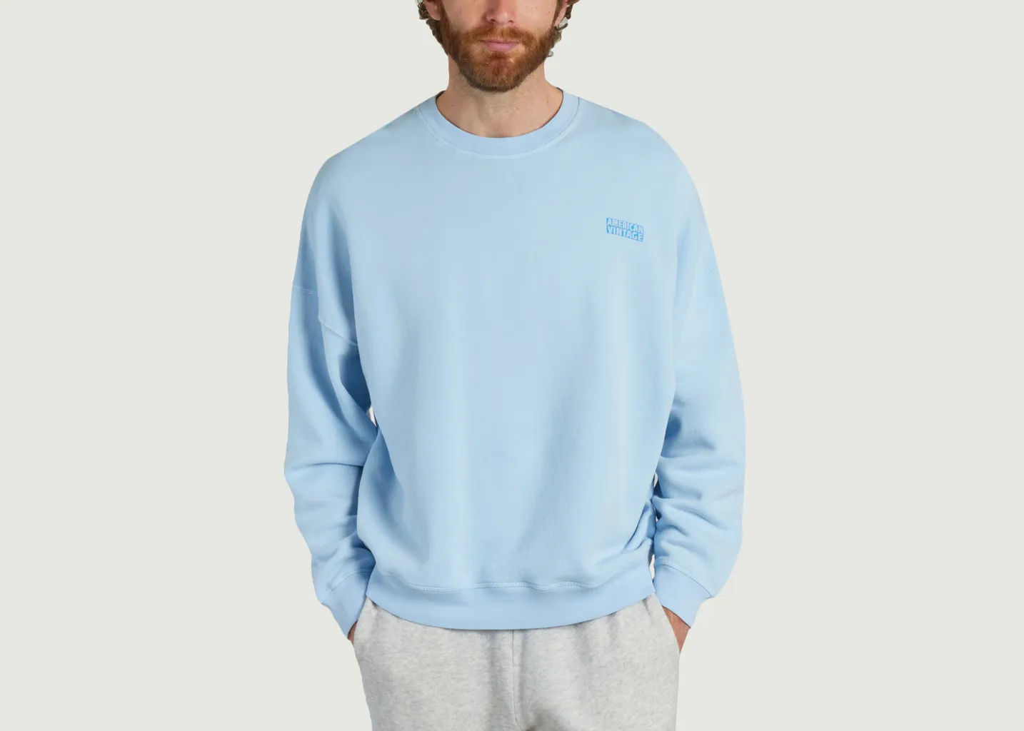 Sweatshirt siglé coupe ample Izubird American Vintage