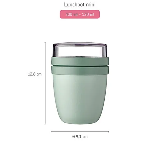Mepal Lunchpot Ellipse mini - Nordic sage