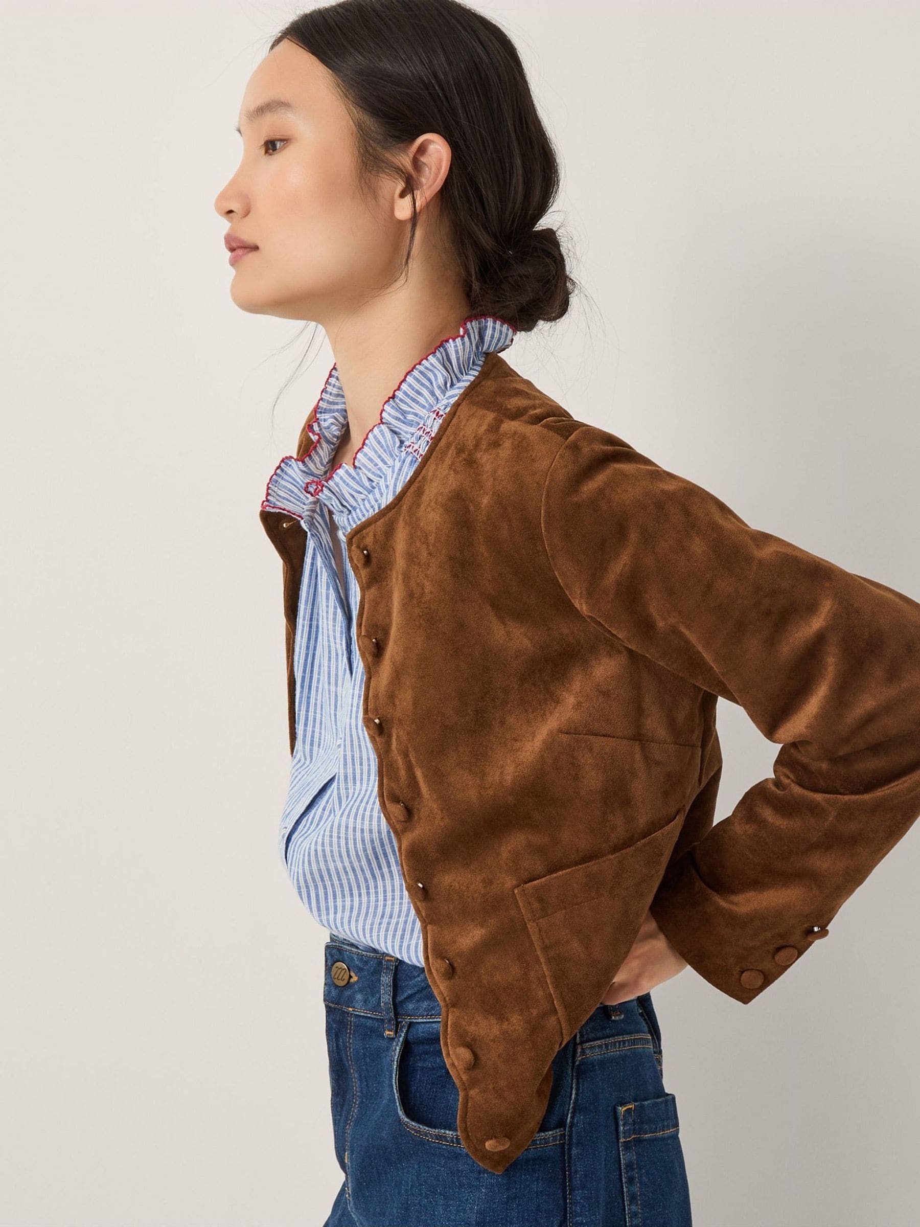 Monsoon Isla Suedette Jacket