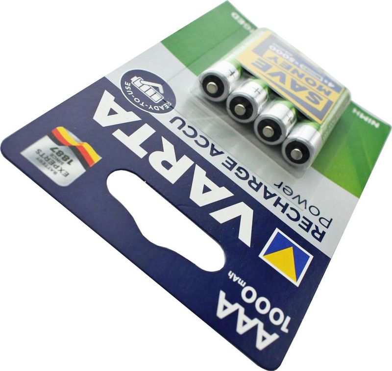 Varta - Power Accu - NiMH-batterij - AAA - 1000 mAh - 4-pack