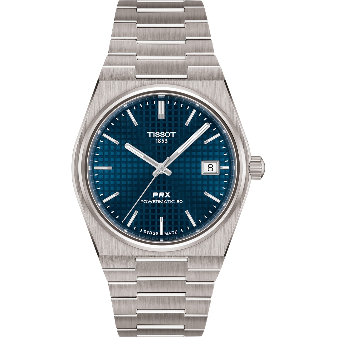 Tissot PRX 38 Titan Powermatic 80 Blau