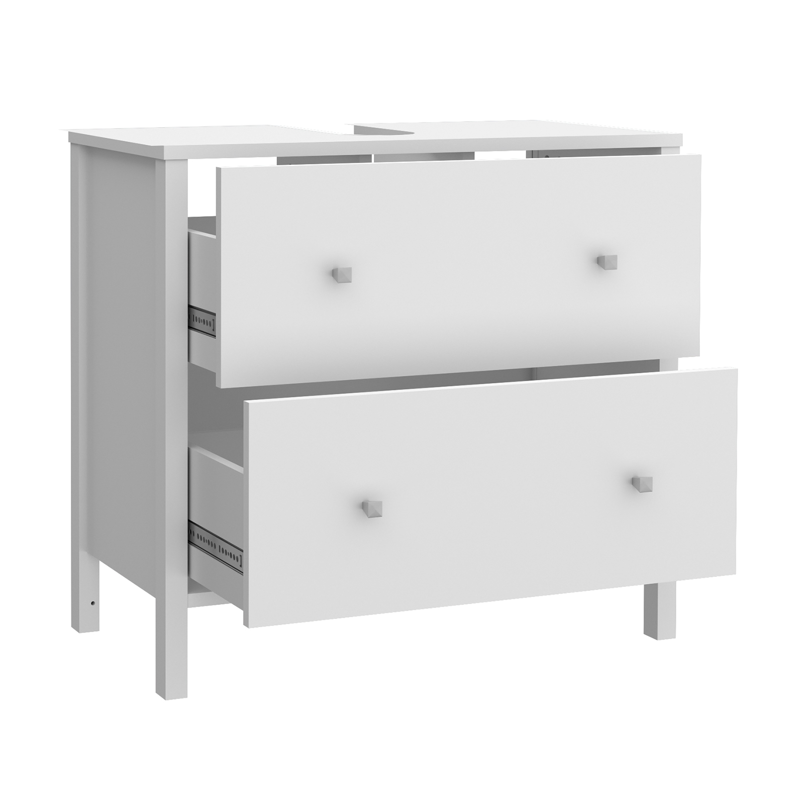 Waschbeckenunterschrank - weiß - 64 cm