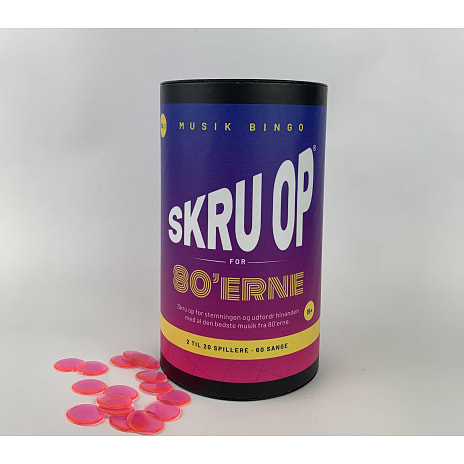 Skru op for 80´erne musikbingo