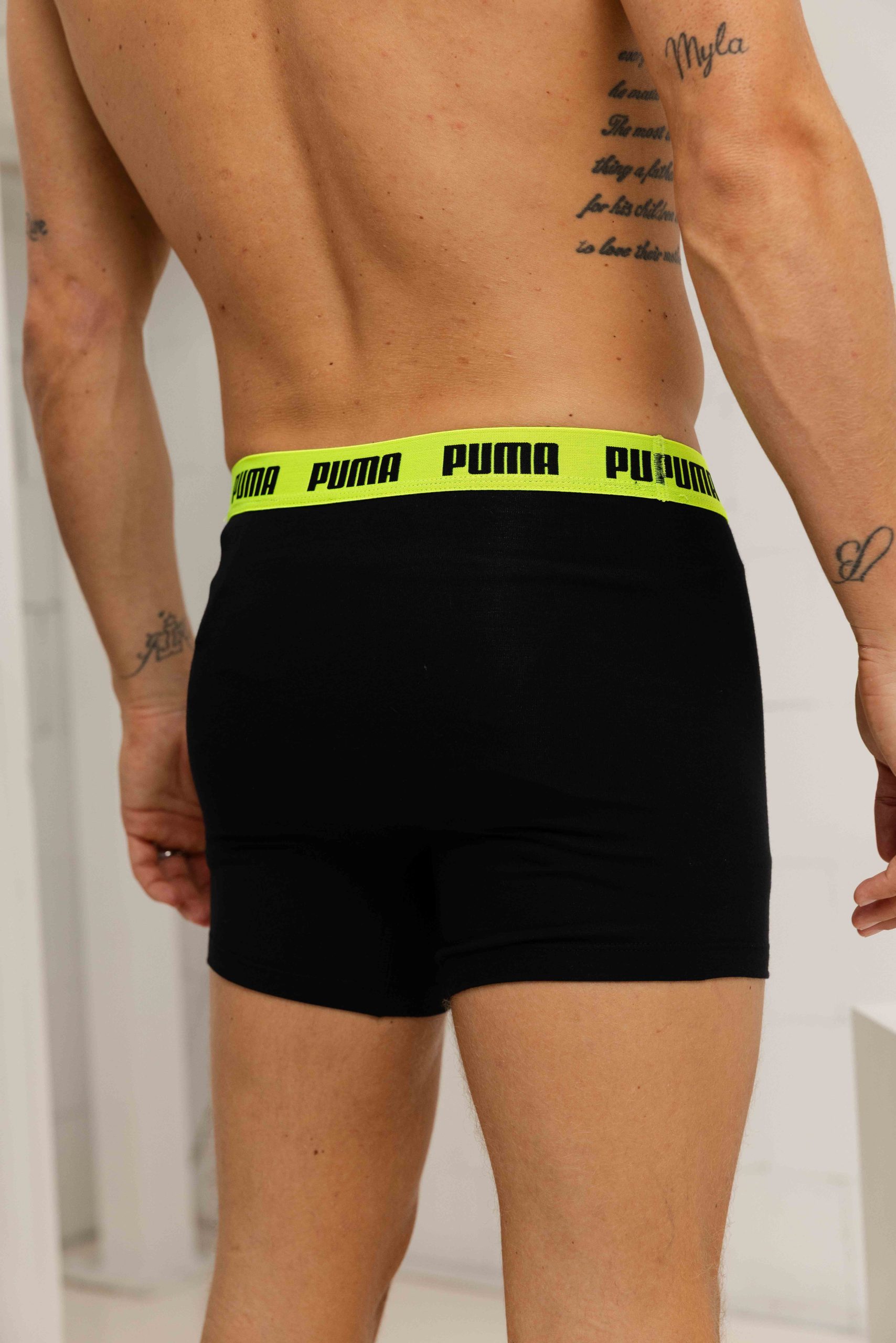 Puma Everyday Basic Boxershort Heren 3-Pack Black Pop