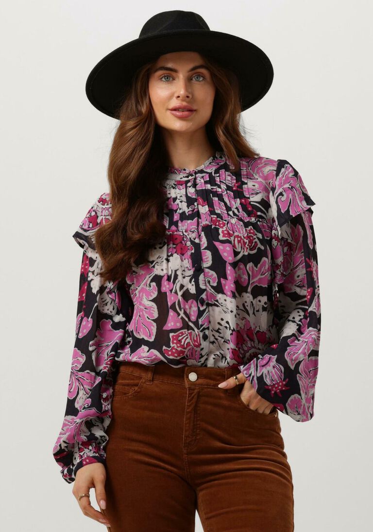 FABIENNE CHAPOT roze fabienne chapot blouse bibi long sleeve blouse