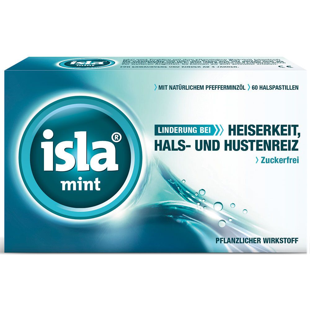 isla mint Halspastillen bei Halskratzen und Reizhusten