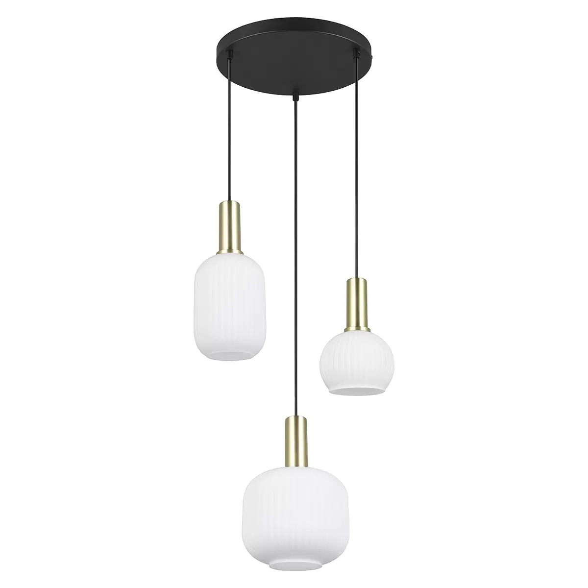 Pendelleuchte Diva gold,weiss